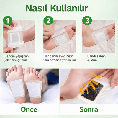 Konfely Odun Sirkesi Özlü Ayak Detoks Bandı