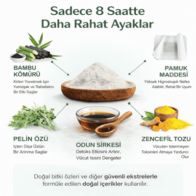 Konfely Odun Sirkesi Özlü Ayak Detoks Bandı