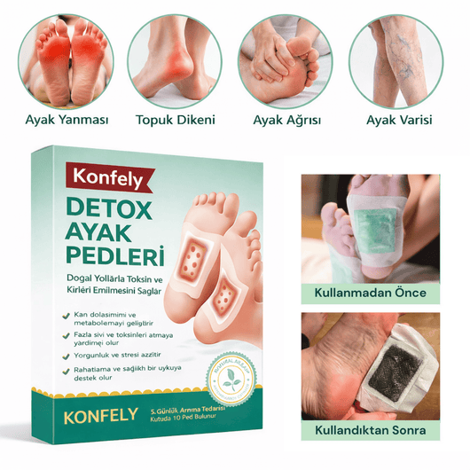 Konfely Odun Sirkesi Özlü Ayak Detoks Bandı